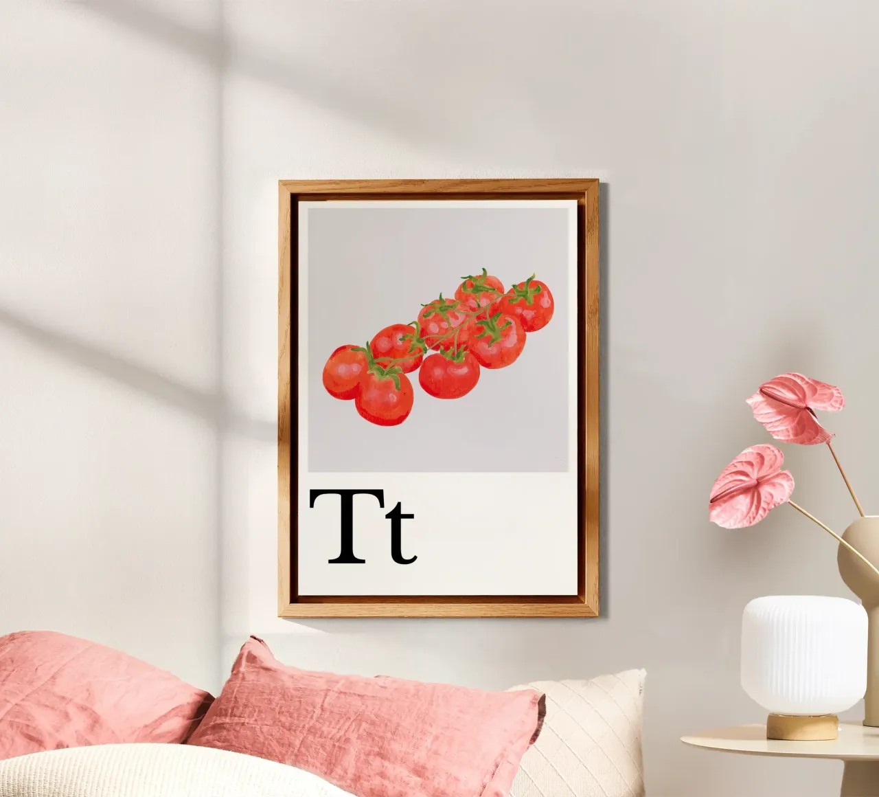 Buchstabe T - T wie Tomate alluminio dibond da Kleine Denker