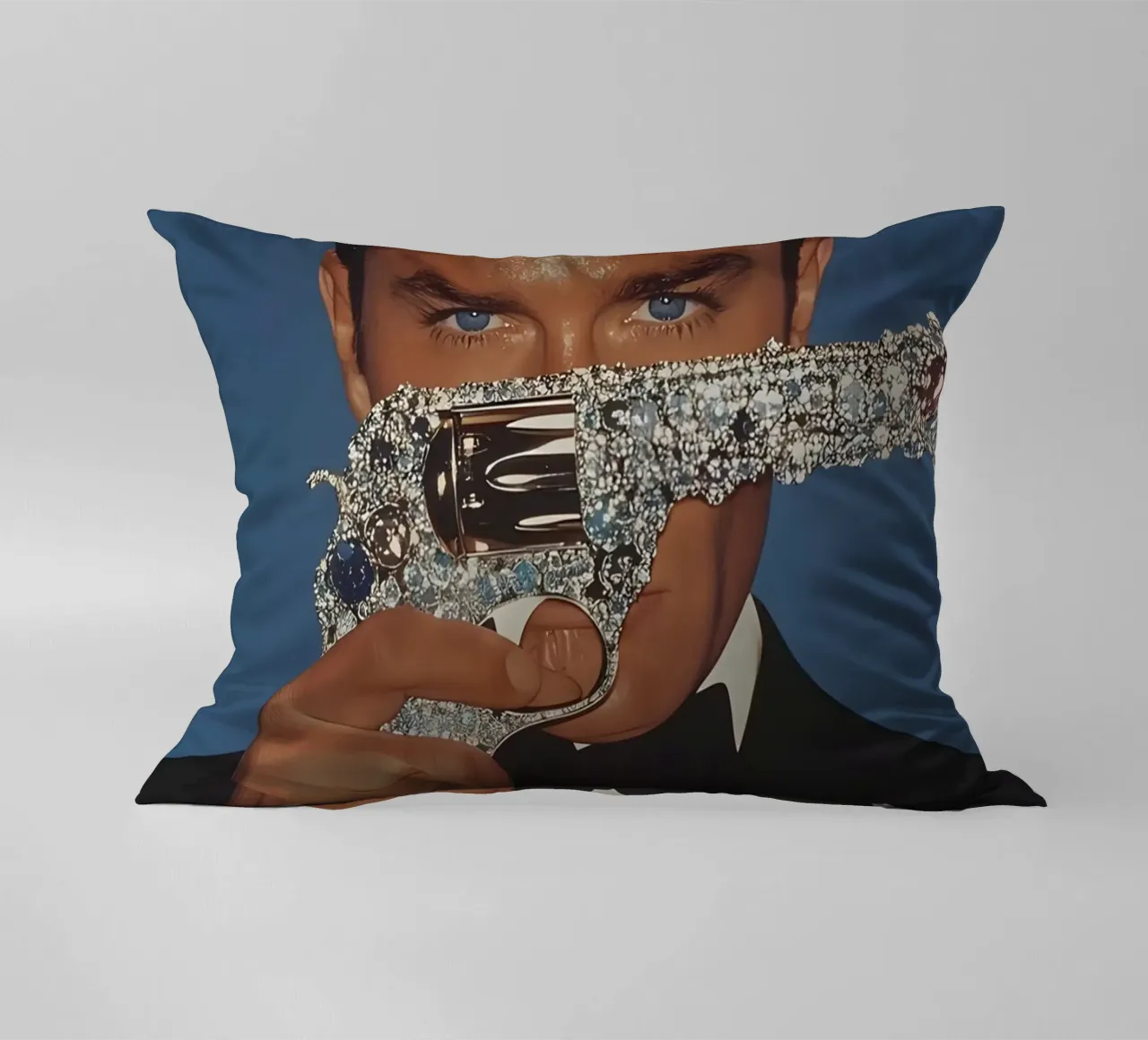 Roger Moore cuscino da Low poly art