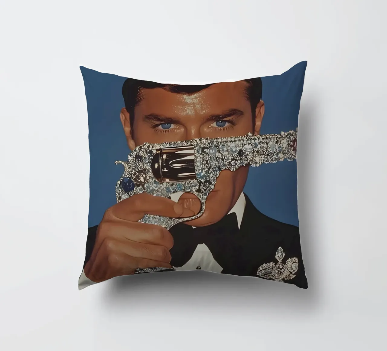 Roger Moore cuscino da Low poly art
