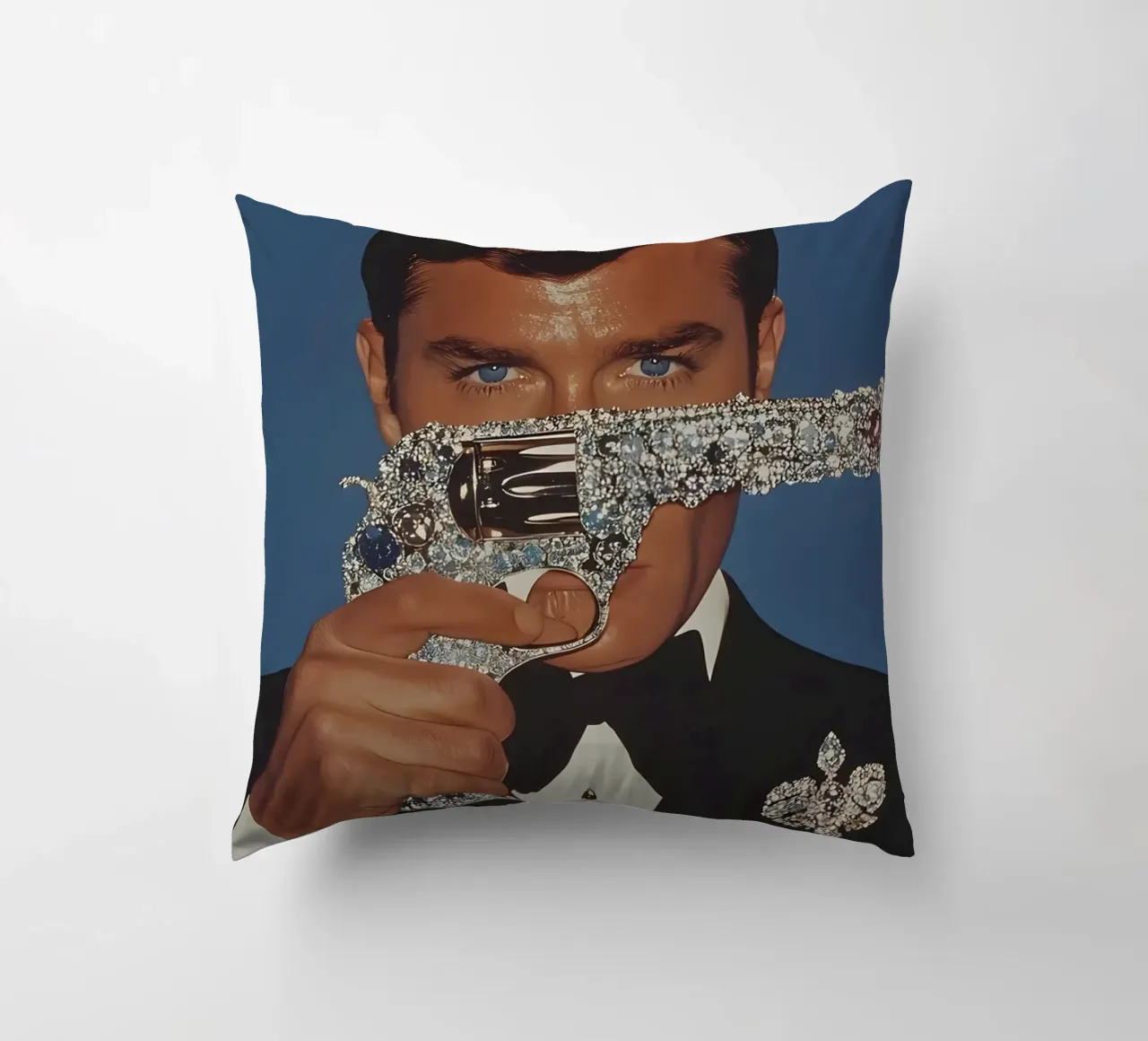 Roger Moore cuscino da Low poly art