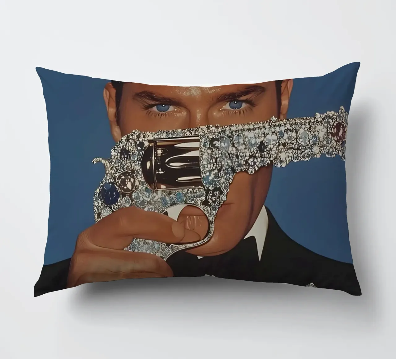 Roger Moore cuscino da Low poly art