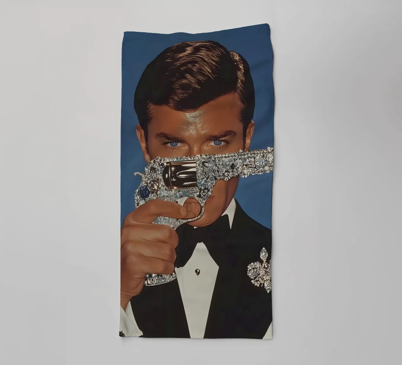 Roger Moore asciugamano da bagno da Low poly art