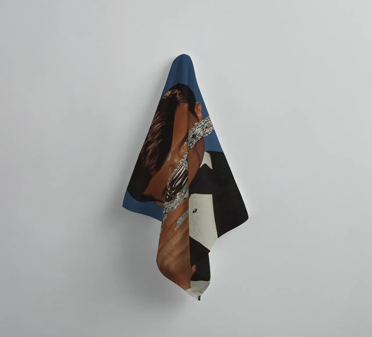 Roger Moore asciugamano da bagno da Low poly art