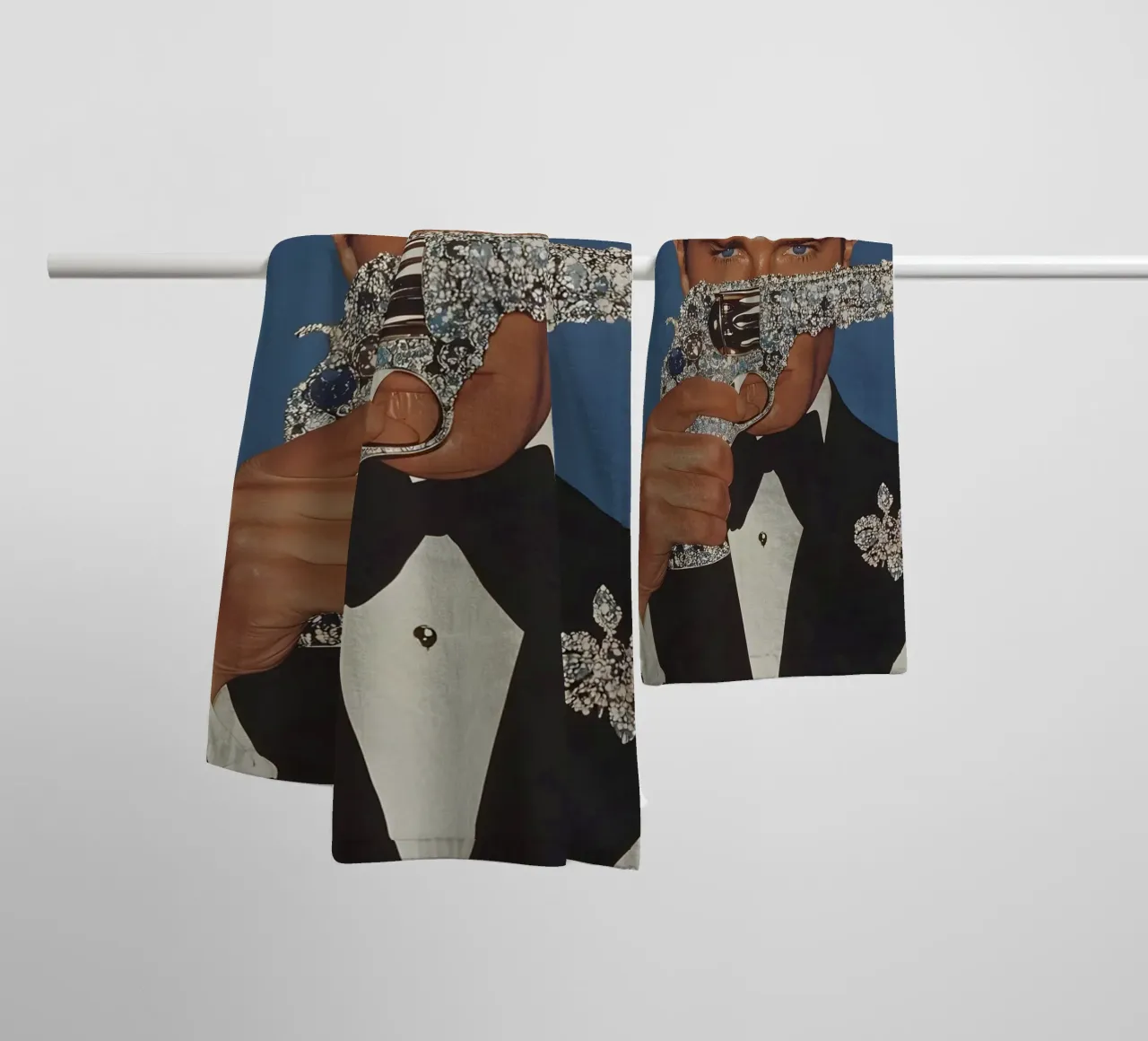 Roger Moore asciugamano da bagno da Low poly art