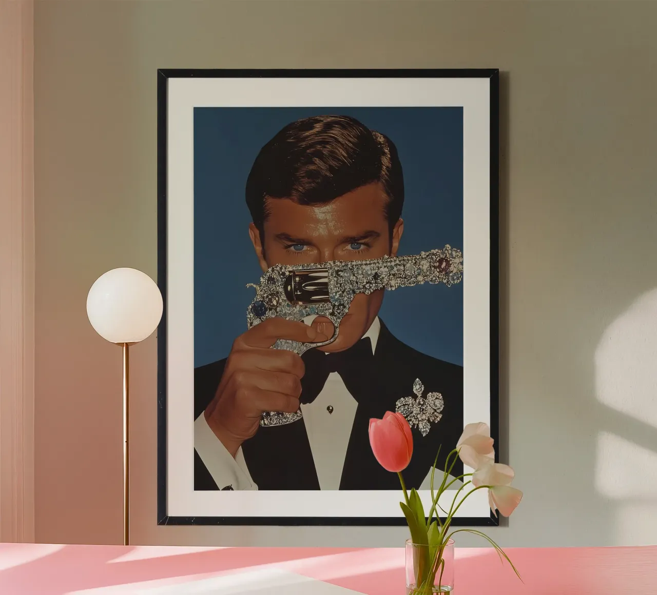 Roger Moore poster da Low poly art