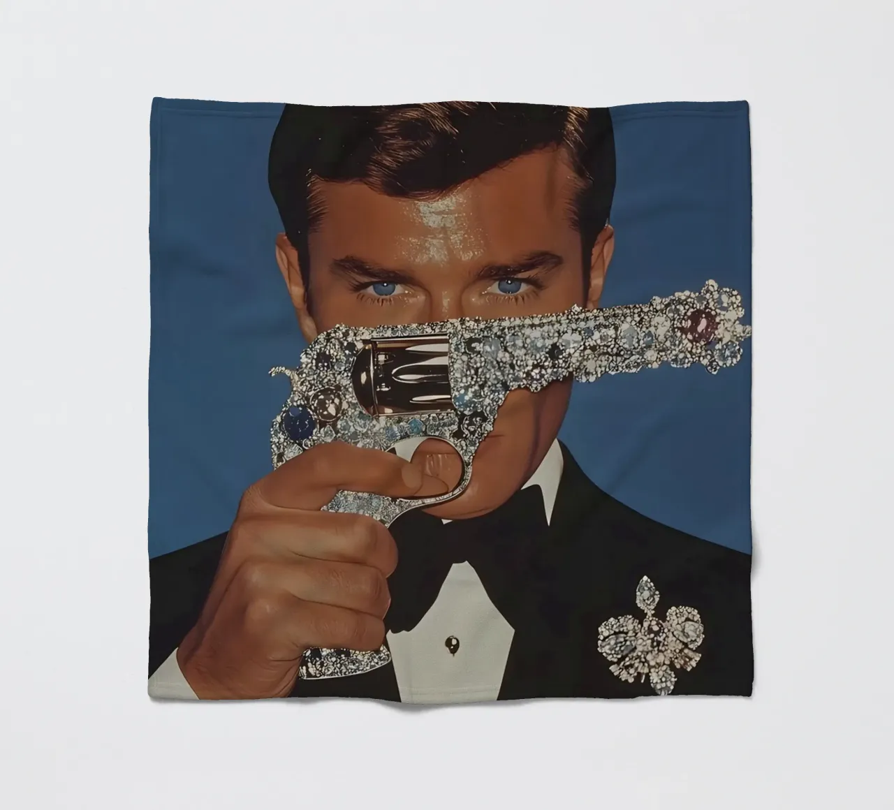 Roger Moore coperta in pile da Low poly art