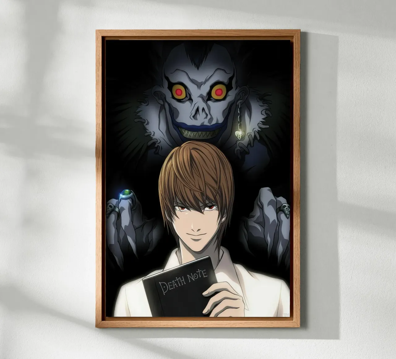ABYstyle Licenza ufficiale Death Note Light & Ryuk Mini tela con Cornice a cassetta da Junior Harrington