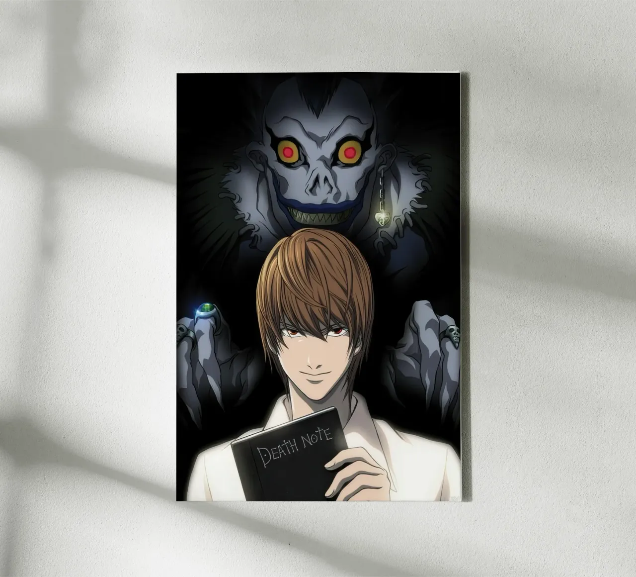 ABYstyle Licenza ufficiale Death Note Light & Ryuk Mini tela con Cornice a cassetta da Junior Harrington