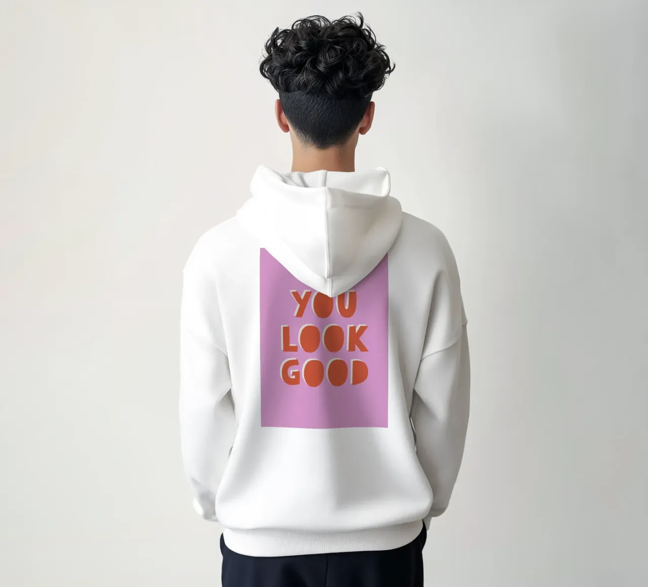You look good felpa con cappuccio da we line studio - art
