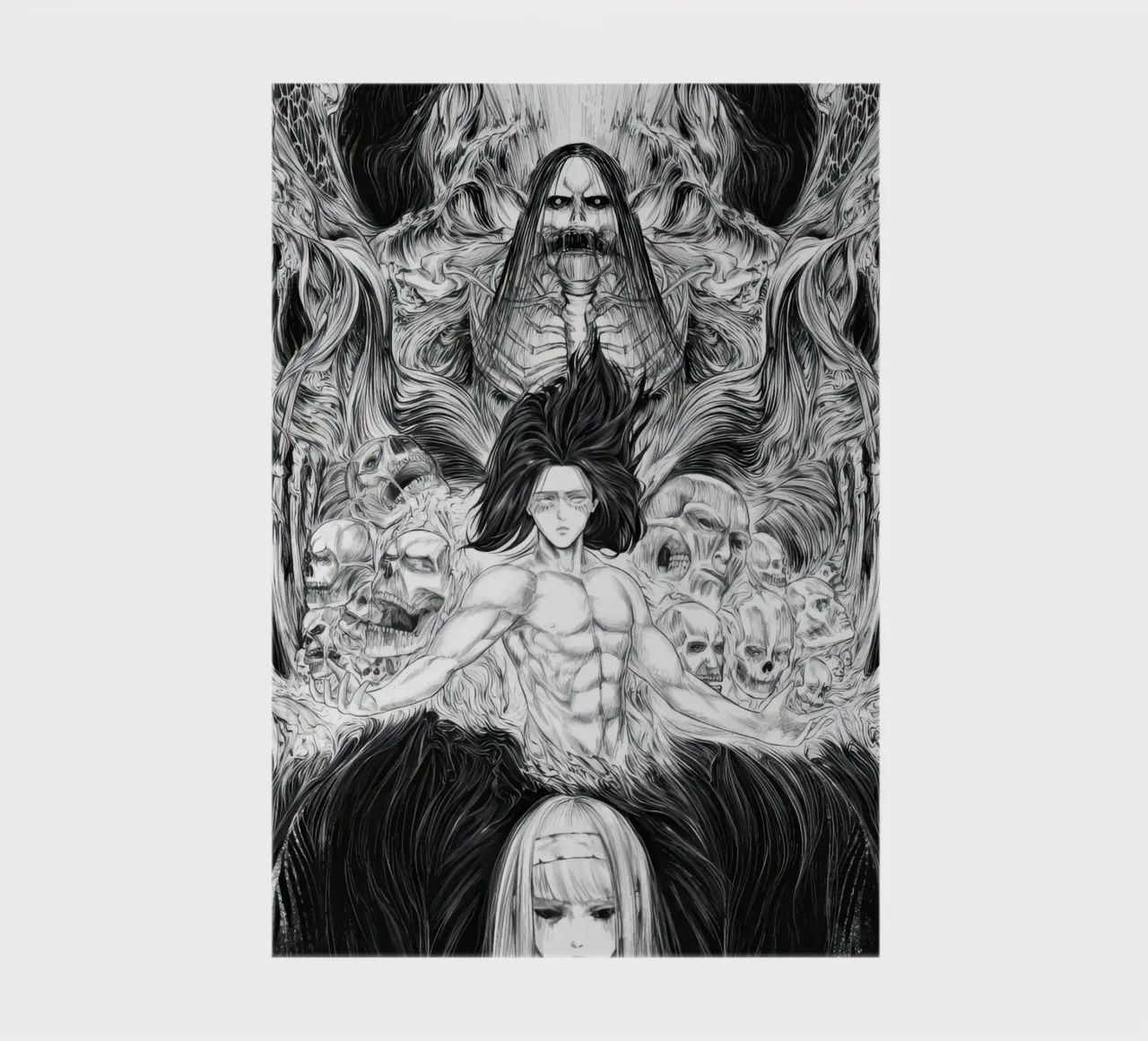 Art Print Eren Yeager Ymir notebook by Junior Harrington