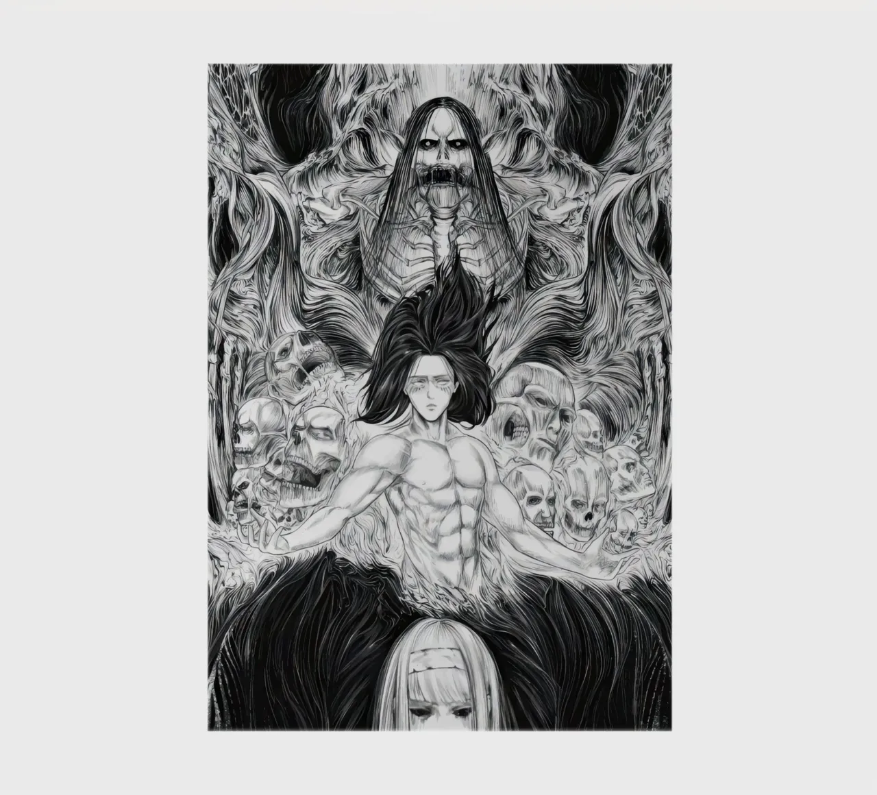Art Print Eren Yeager Ymir notebook by Junior Harrington