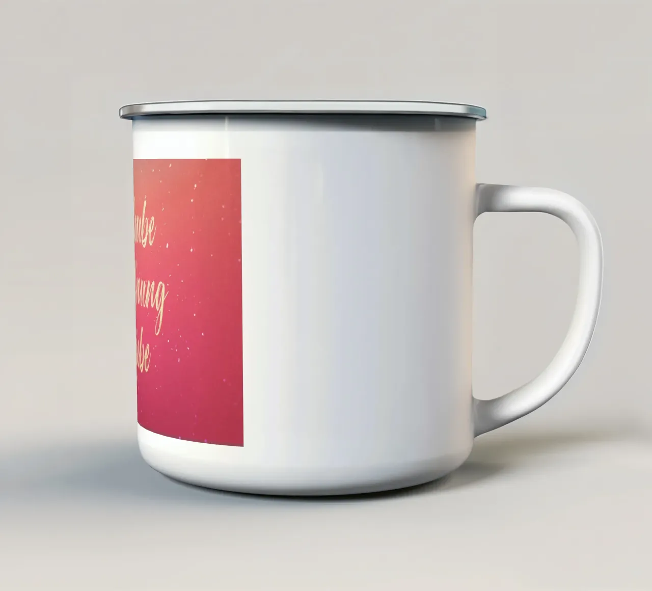 Glaube Hoffnung Liebe Emaille Tasse von undarstellbar Christliche Poster