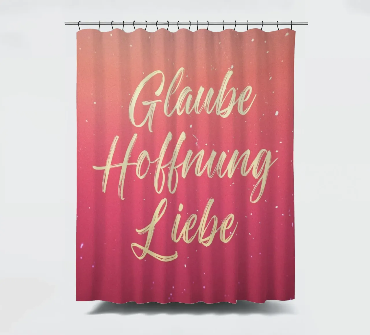 Glaube Hoffnung Liebe Duschvorhang von undarstellbar Christliche Poster
