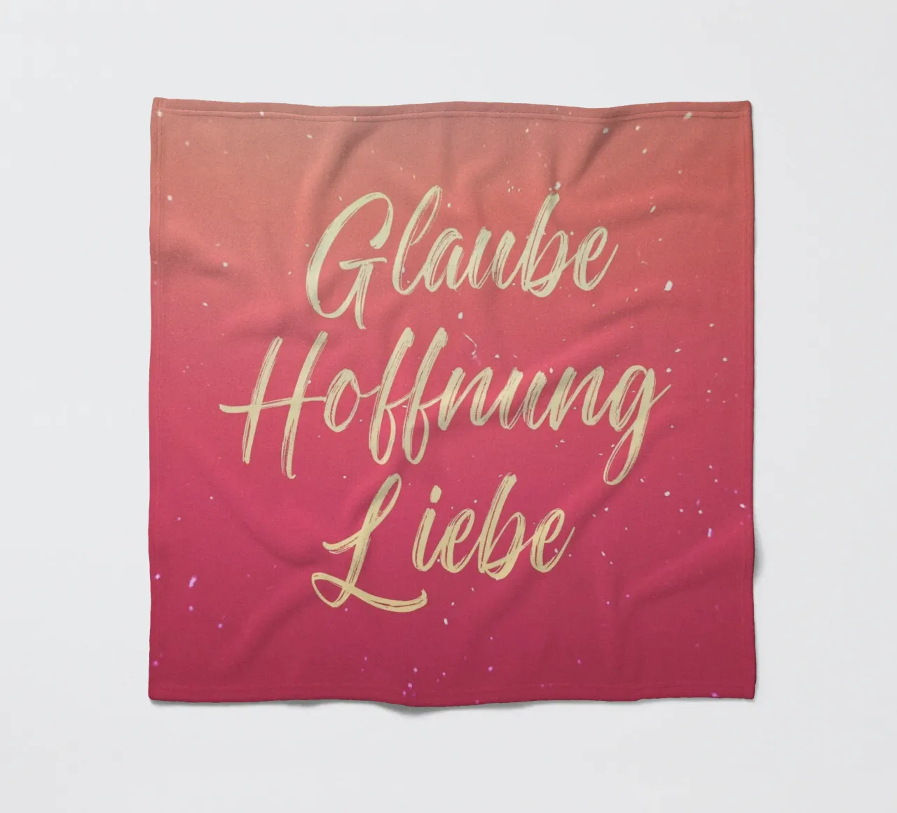 Glaube Hoffnung Liebe Fleecedecke von undarstellbar Christliche Poster