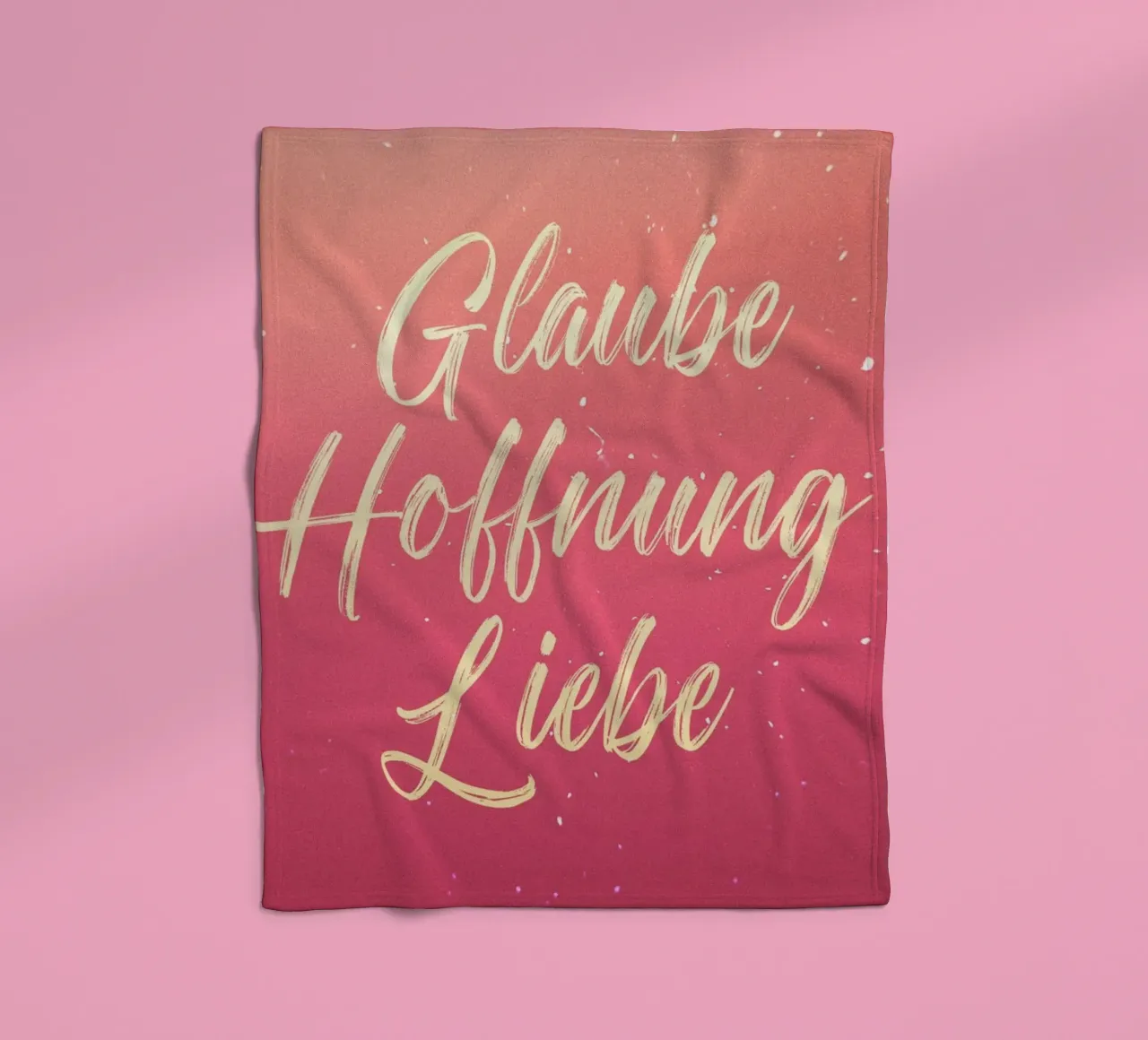 Glaube Hoffnung Liebe Fleecedecke von undarstellbar Christliche Poster