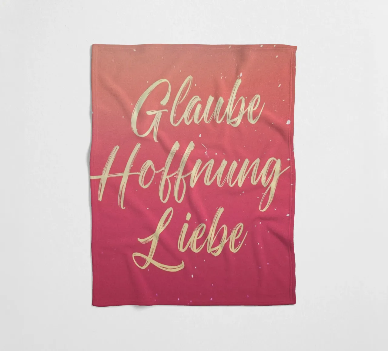 Glaube Hoffnung Liebe Fleecedecke von undarstellbar Christliche Poster