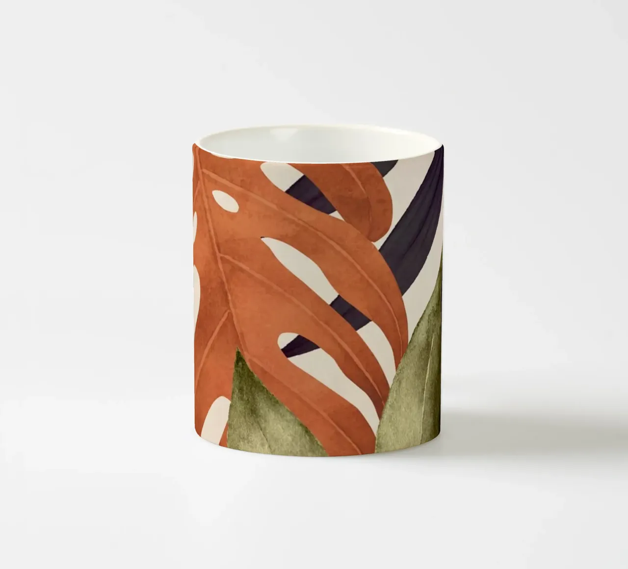 Abstract Art Tropical Leaves 134 ceramic mug by ThingDesign