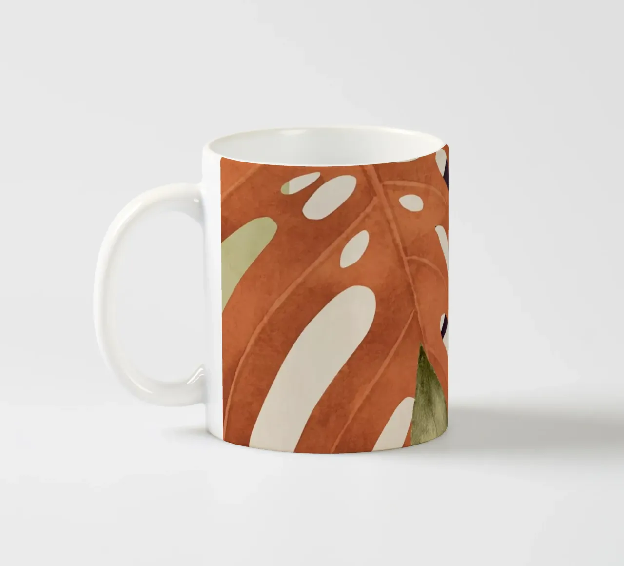 Abstract Art Tropical Leaves 134 ceramic mug by ThingDesign