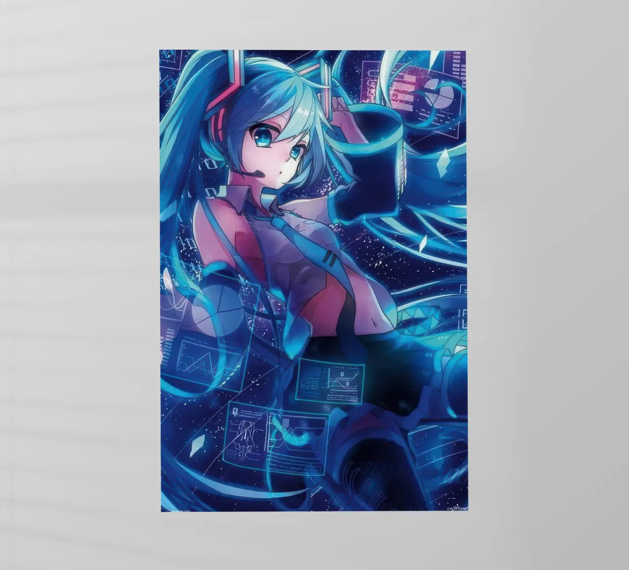 Hatsune Miku pellicola backlit da Junior Harrington