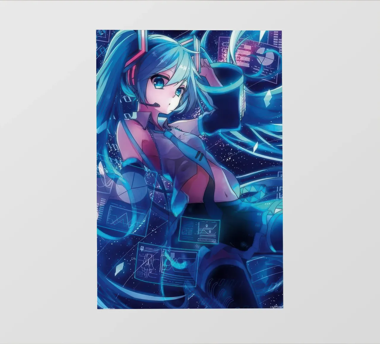 Hatsune Miku pellicola backlit da Junior Harrington