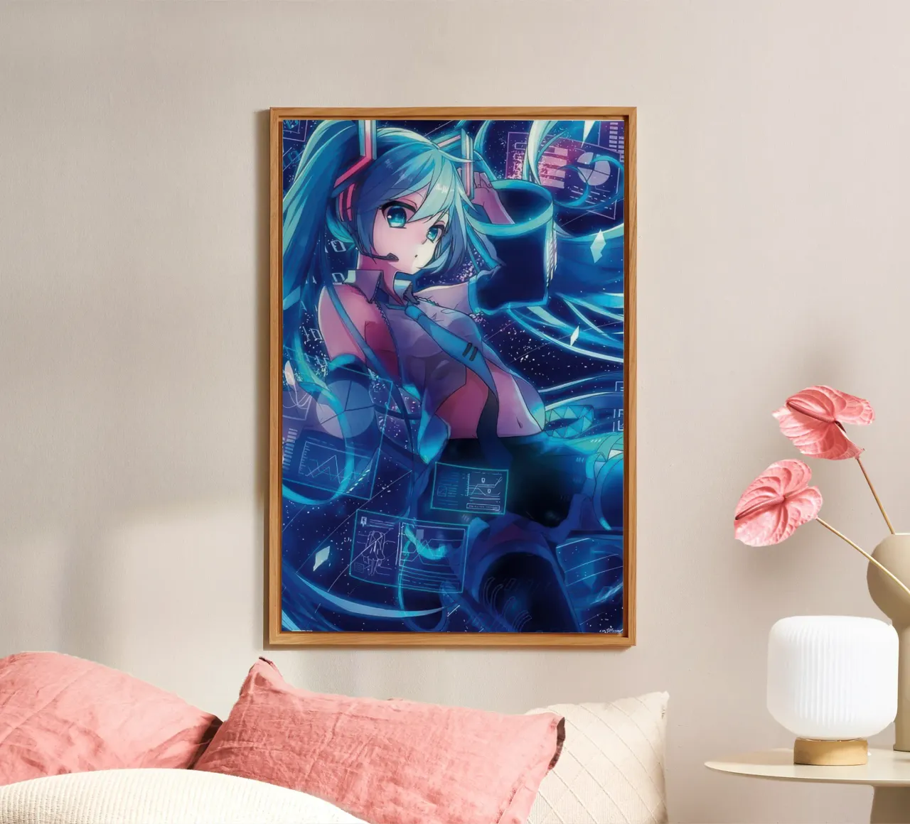 Hatsune Miku alluminio dibond da Junior Harrington