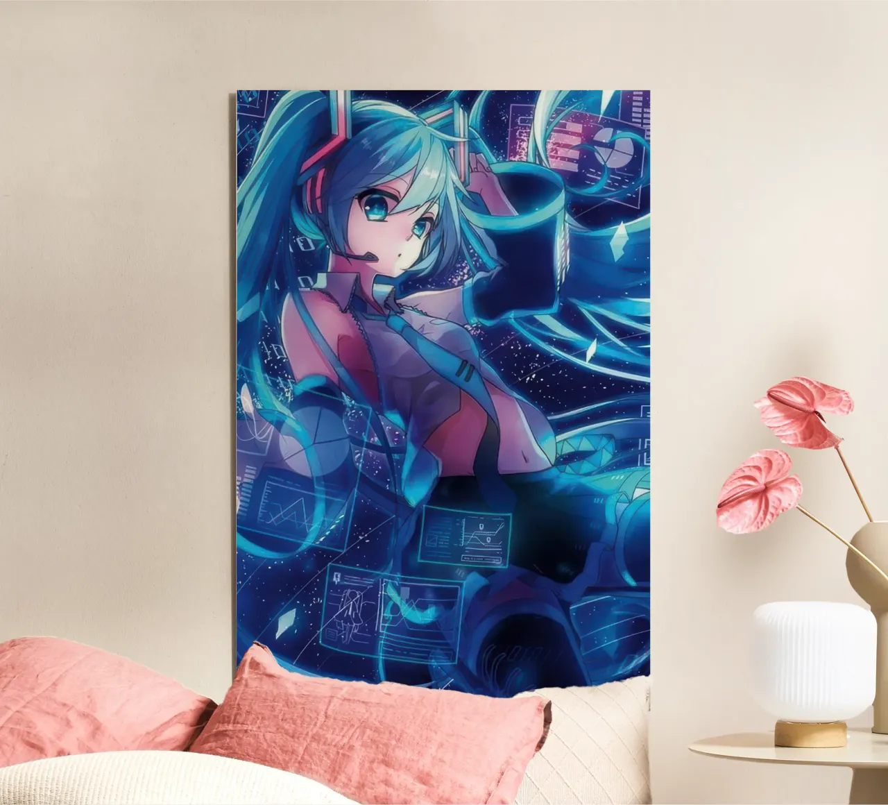 Hatsune Miku alluminio dibond da Junior Harrington