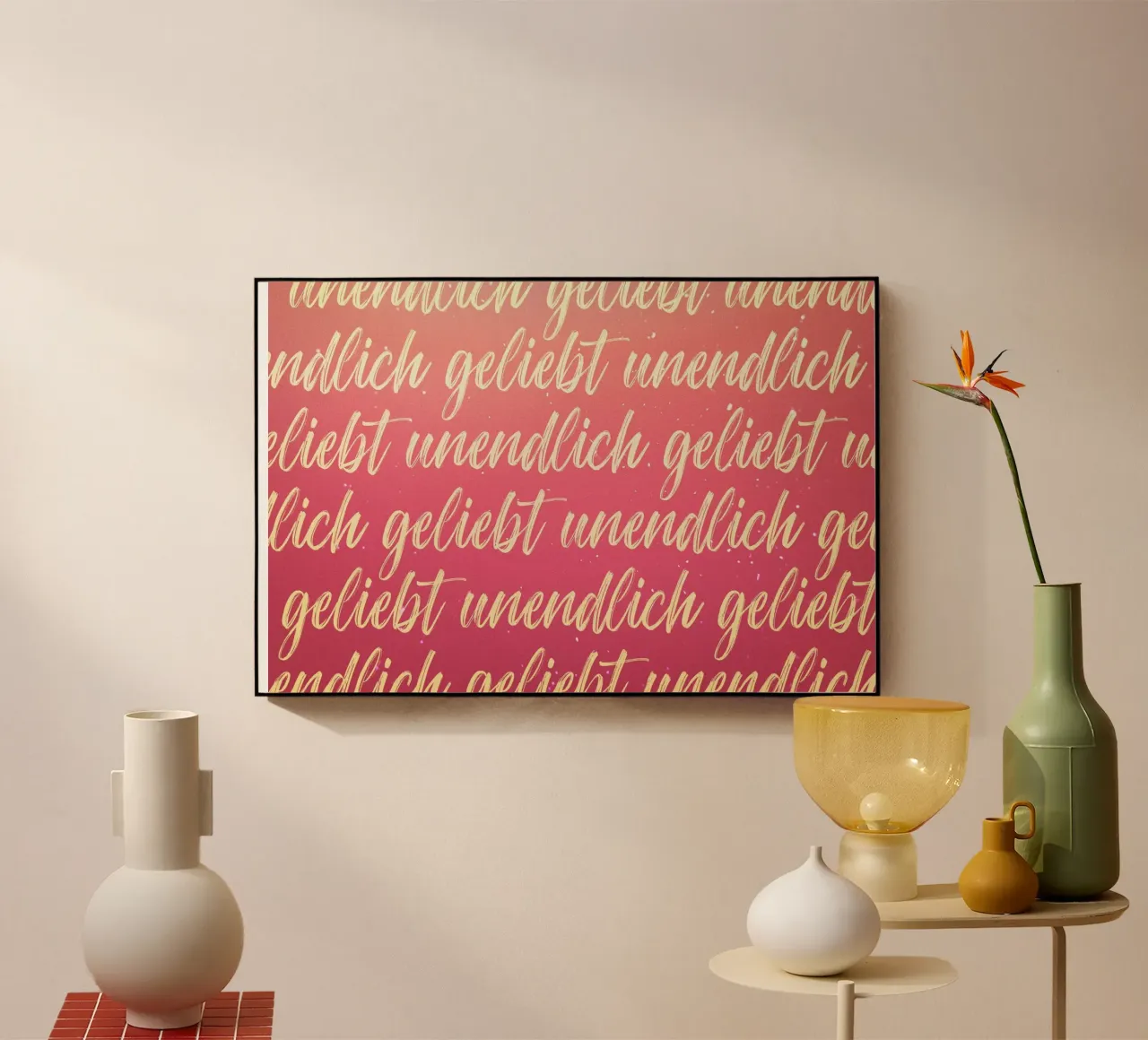 infinitamente amato plexiglass da undarstellbar Christliche Poster