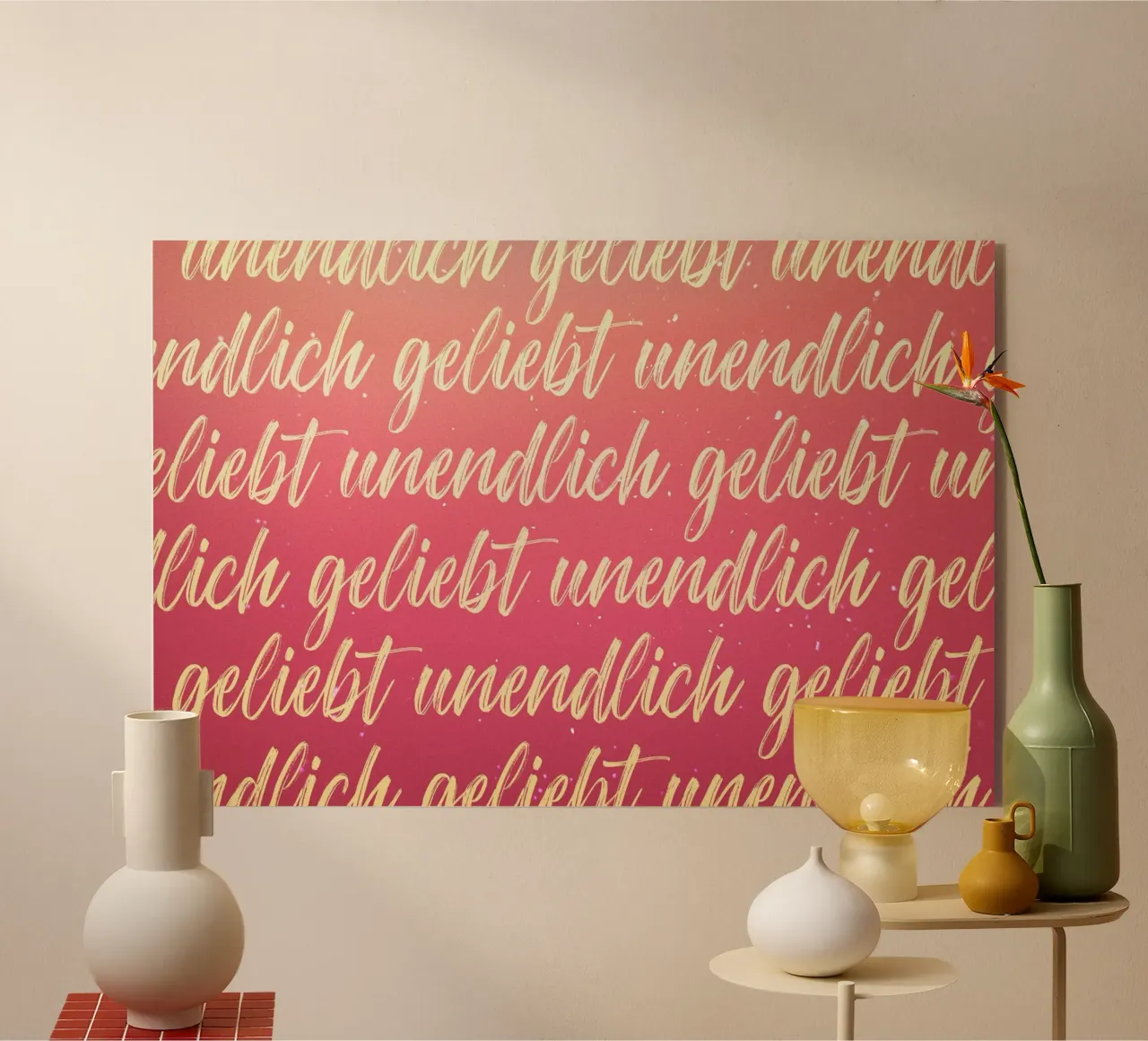 infinitamente amato plexiglass da undarstellbar Christliche Poster