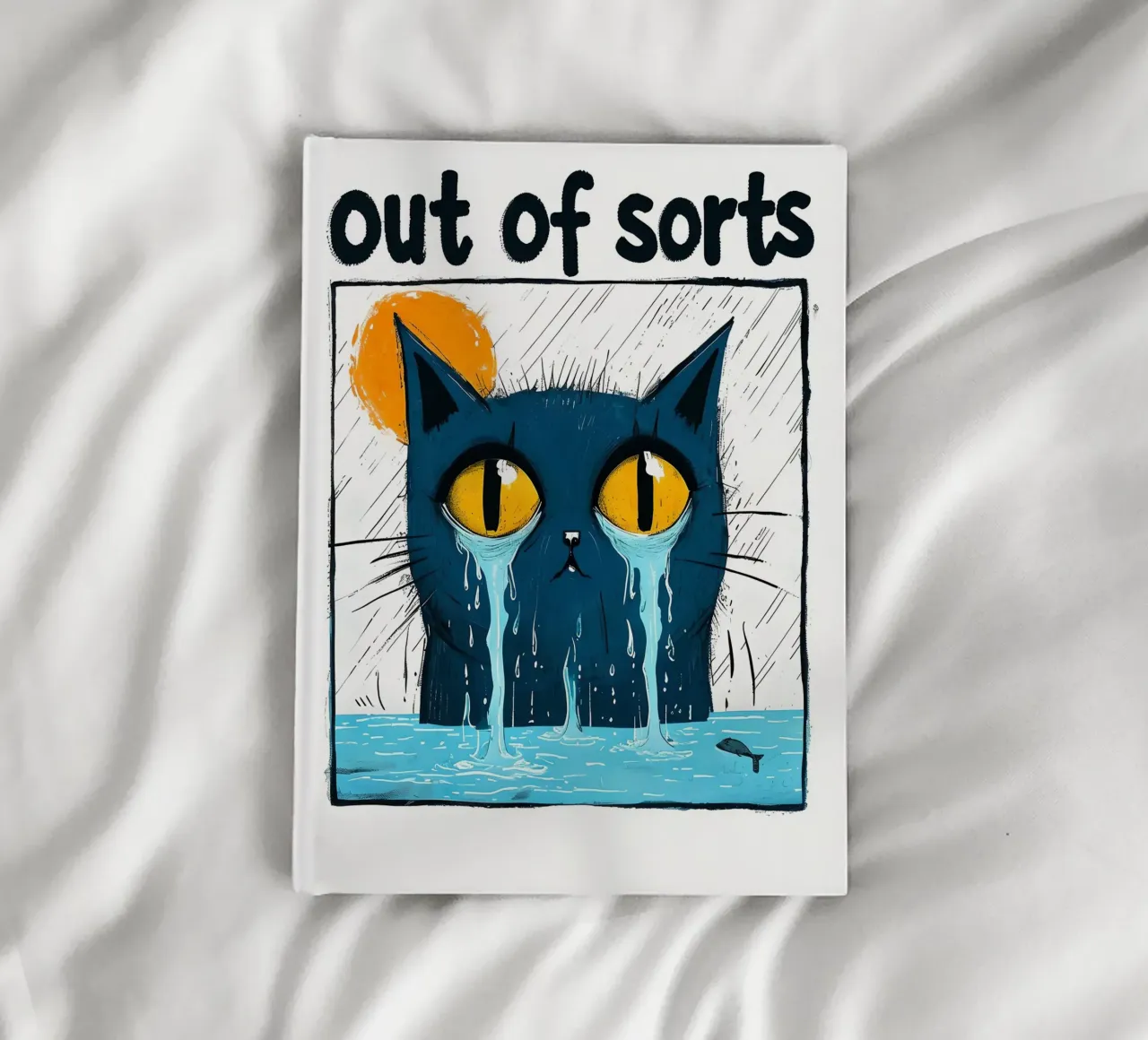 Sad Cat "Out of Sorts" notebook by 🥝 KIWI STORE