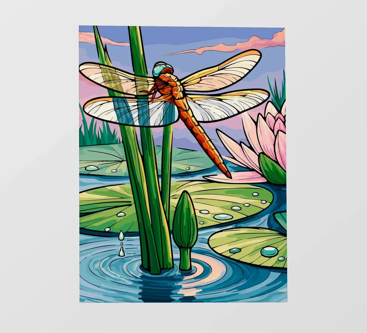 dragonfly pellicola backlit da Dumery Art