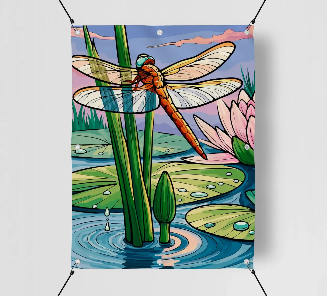 dragonfly telo in pvc da Dumery Art