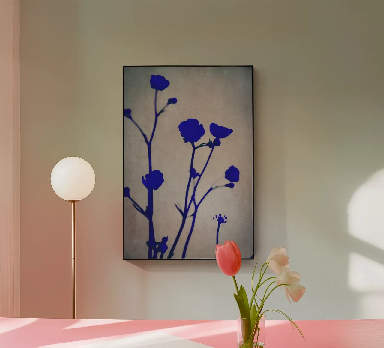 blue silhouettes plexiglass da Visuelle Poesie am Wegesrand