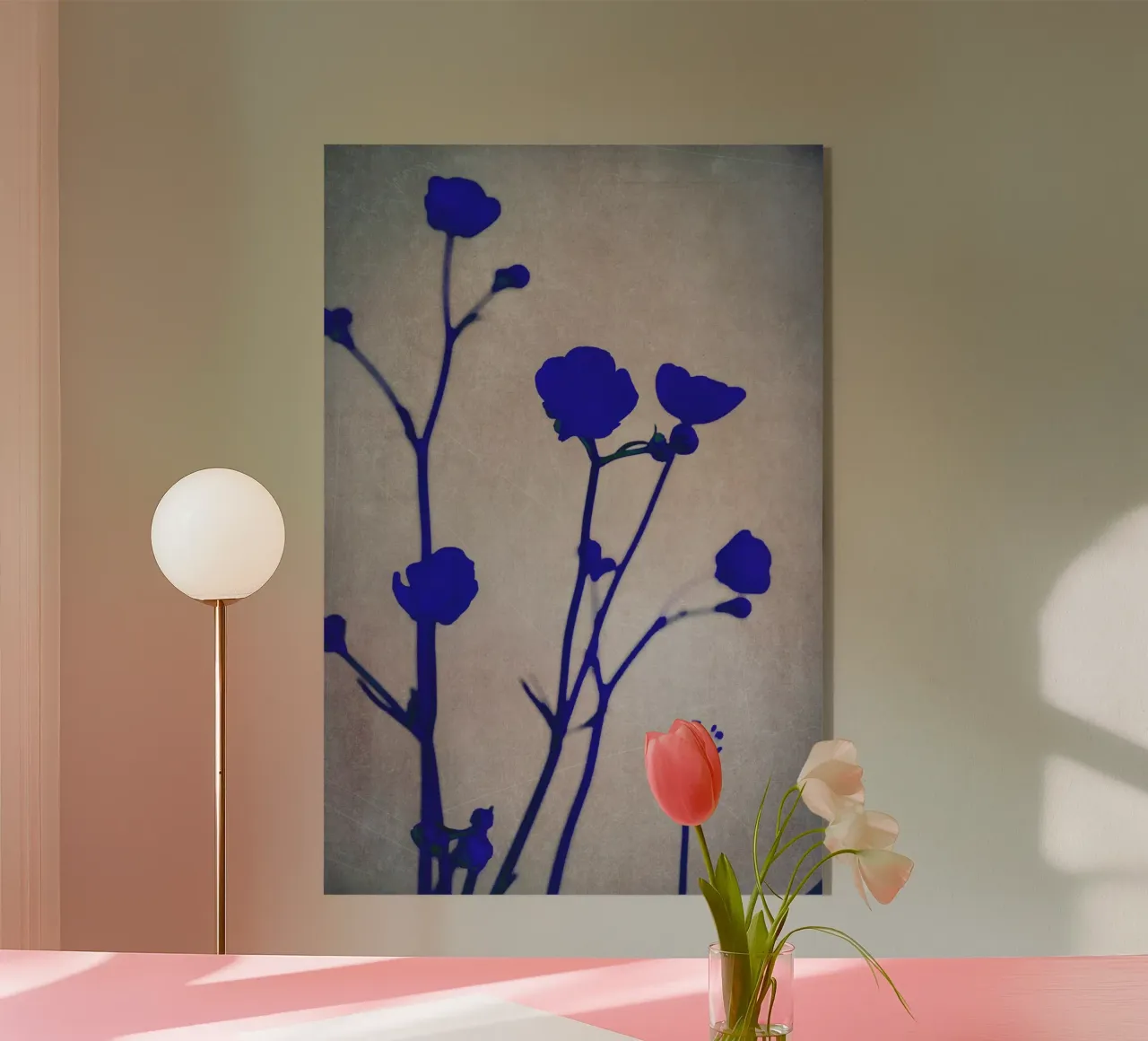 blue silhouettes plexiglass da Visuelle Poesie am Wegesrand