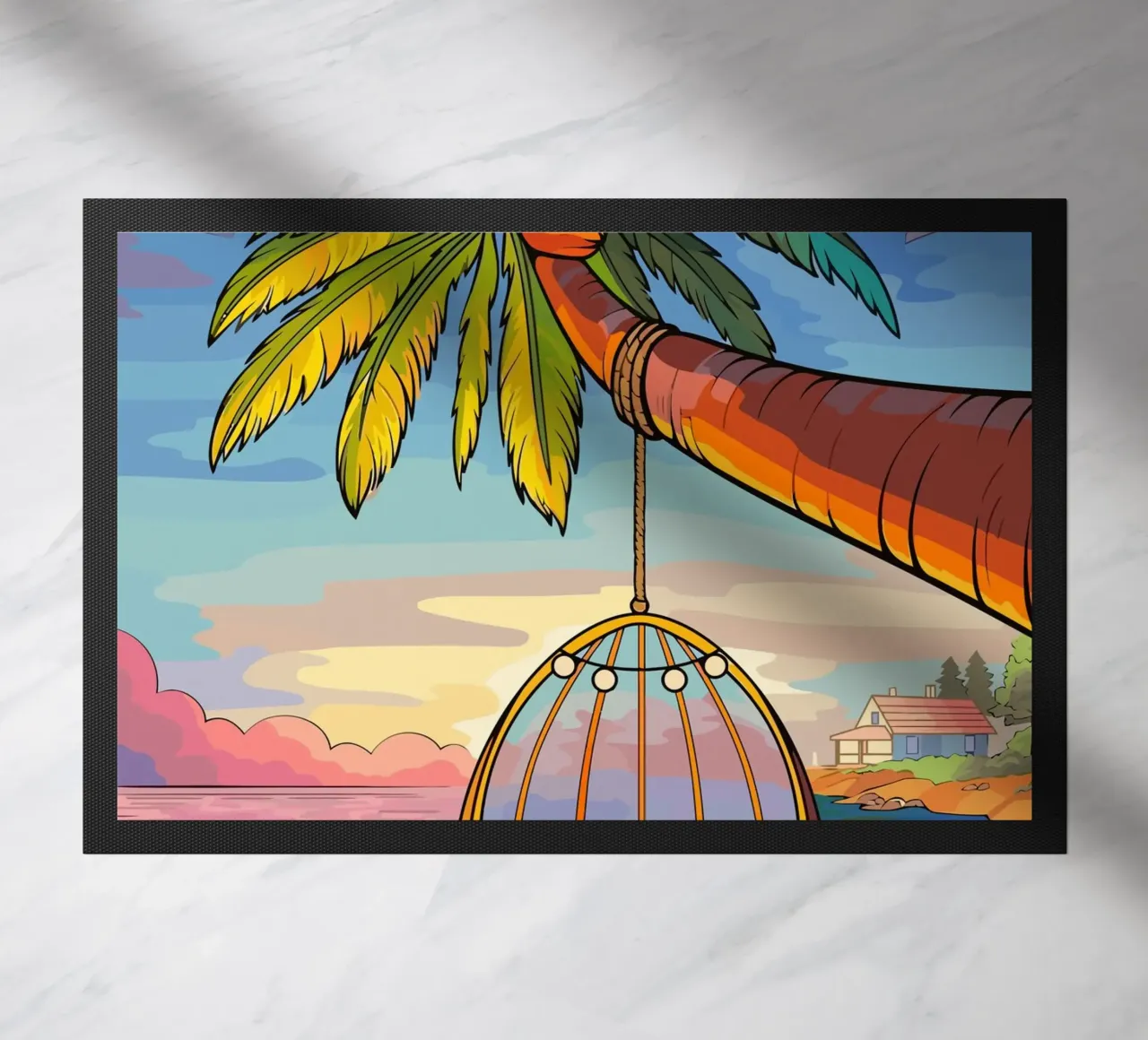 swing under the coconut tree zerbino da Dumery Art