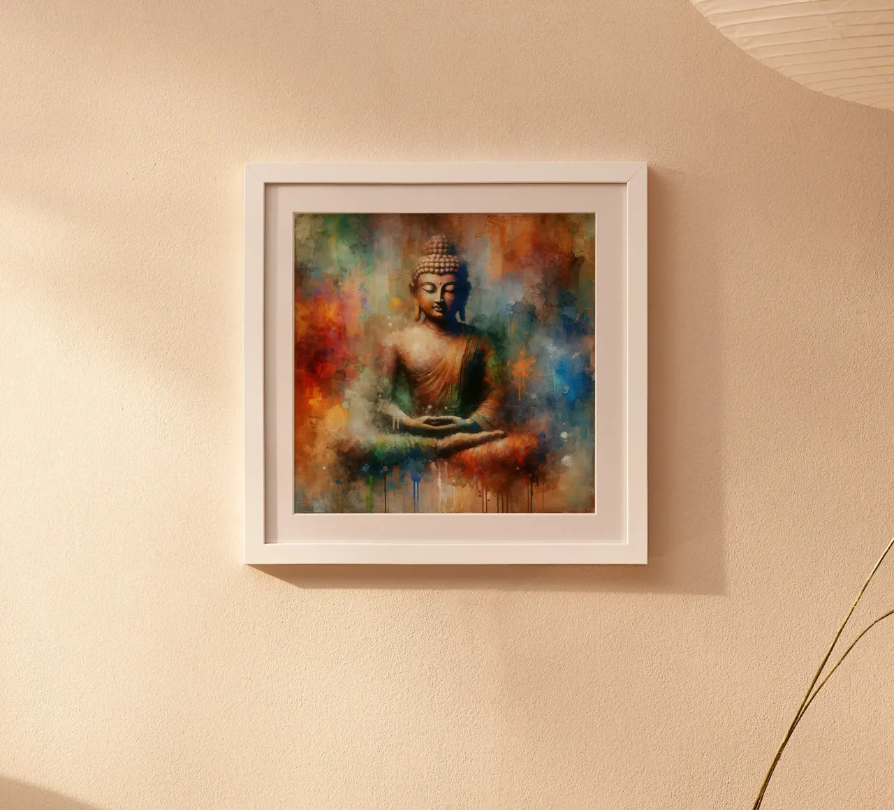 Aura de Buda tranquilo poster de Chromatic Fusion Studio
