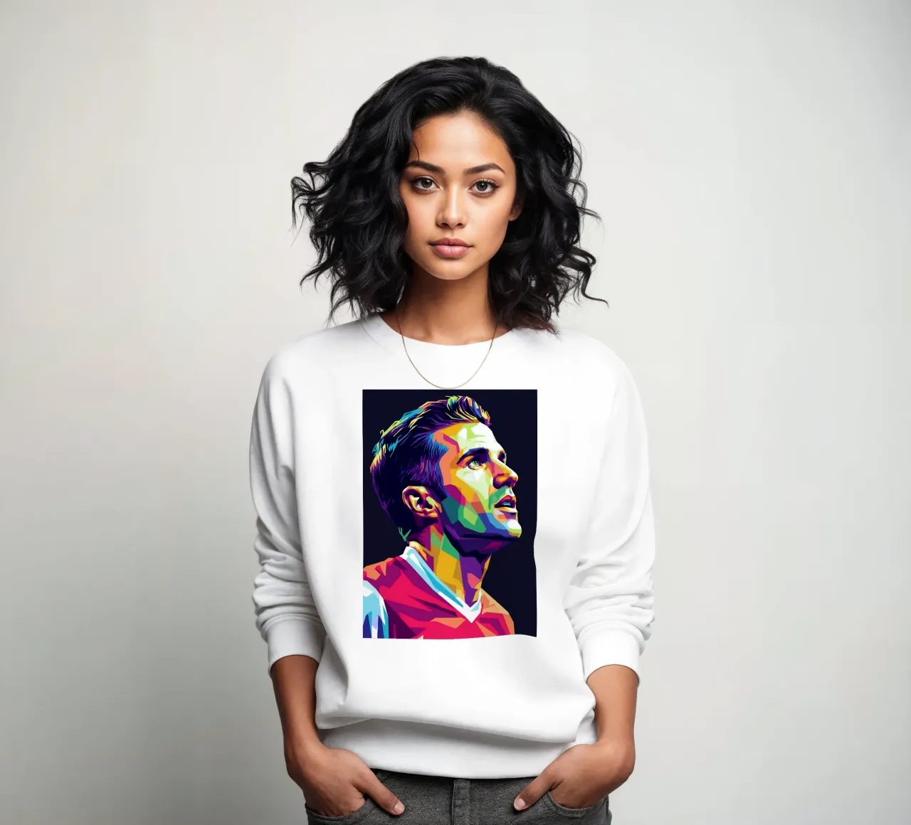 Ritratto pop art di Robin Van Persie felpa da Hantamrata