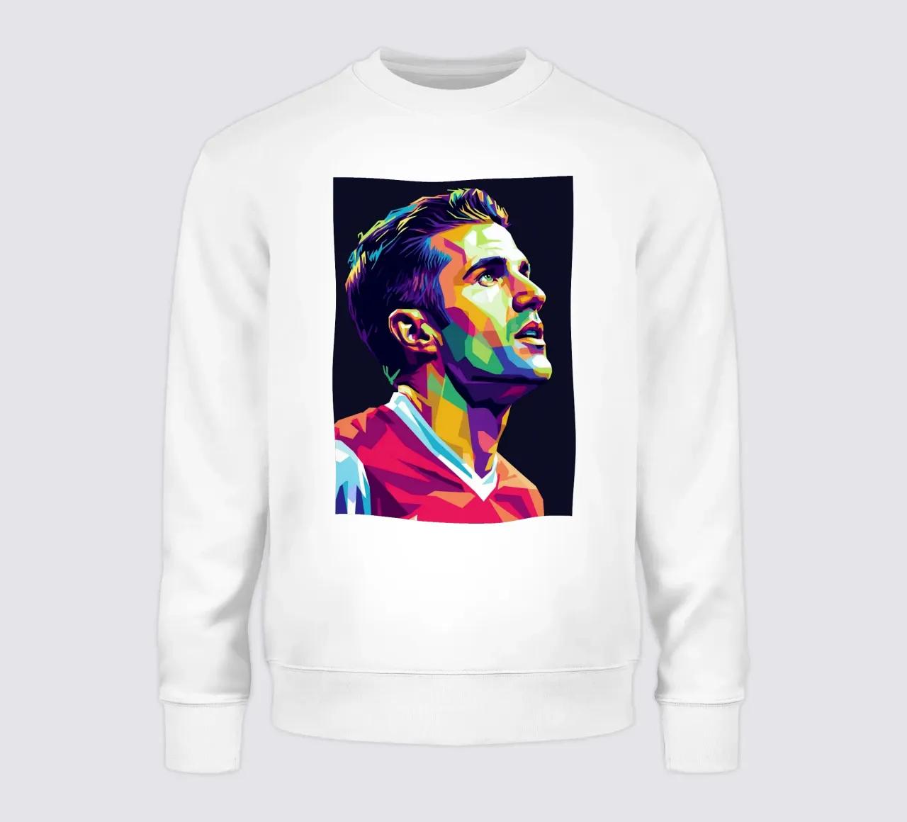 Ritratto pop art di Robin Van Persie felpa da Hantamrata