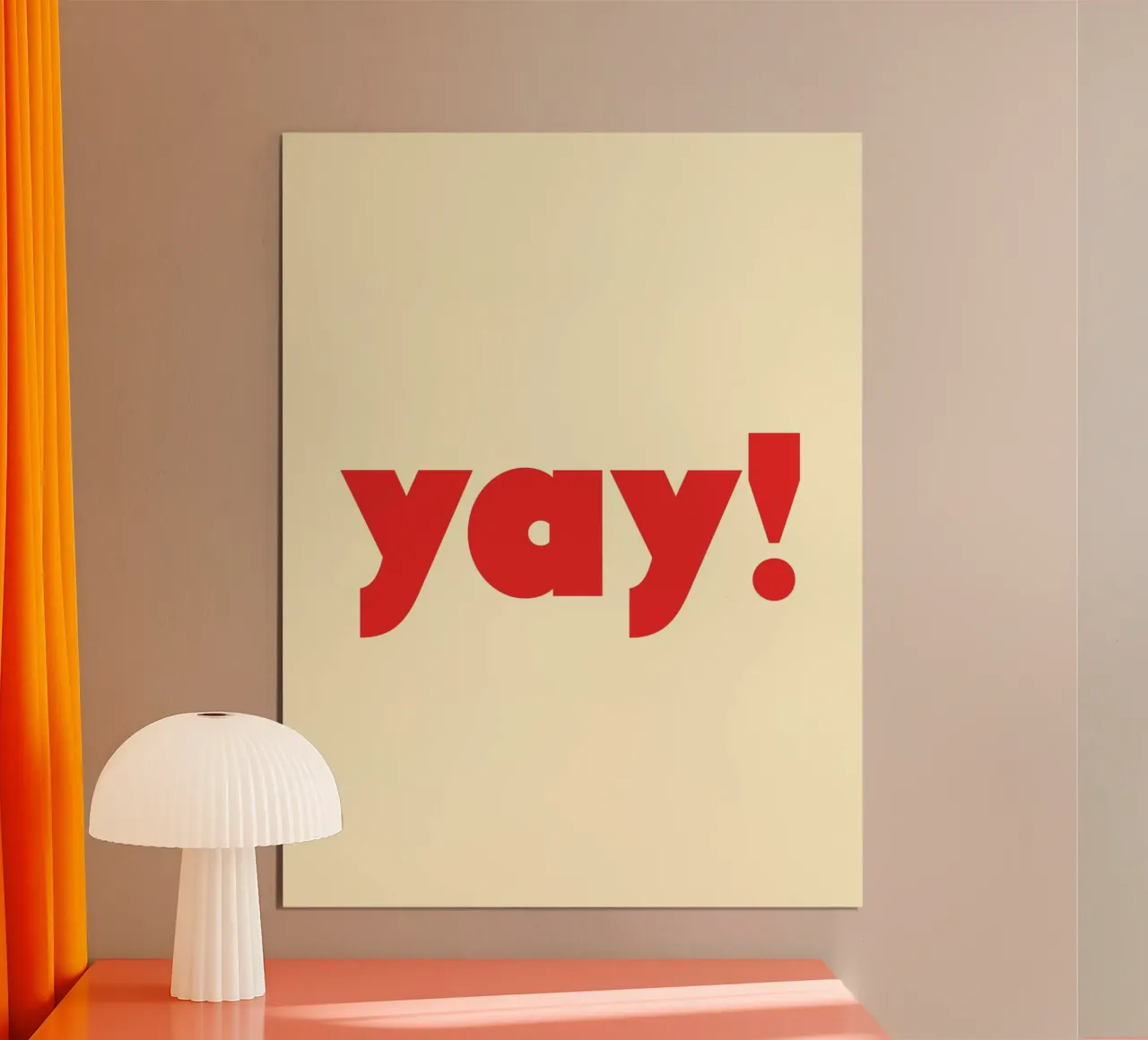 Yay 10 poster con telaio in legno da The Type Club Tokyo