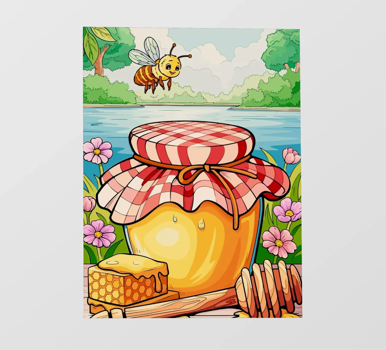 bees and honey pellicola backlit da Dumery Art