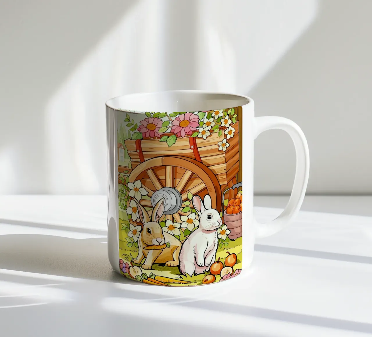 rabbits tazza in ceramica da Dumery Art