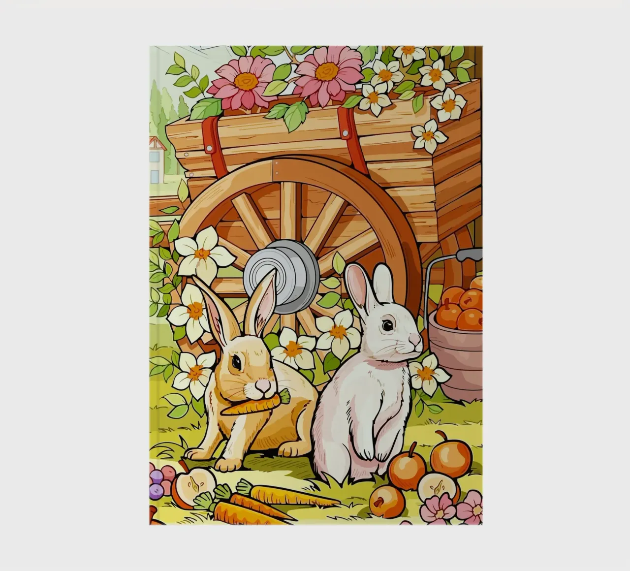 rabbits notebook by Dumery Art