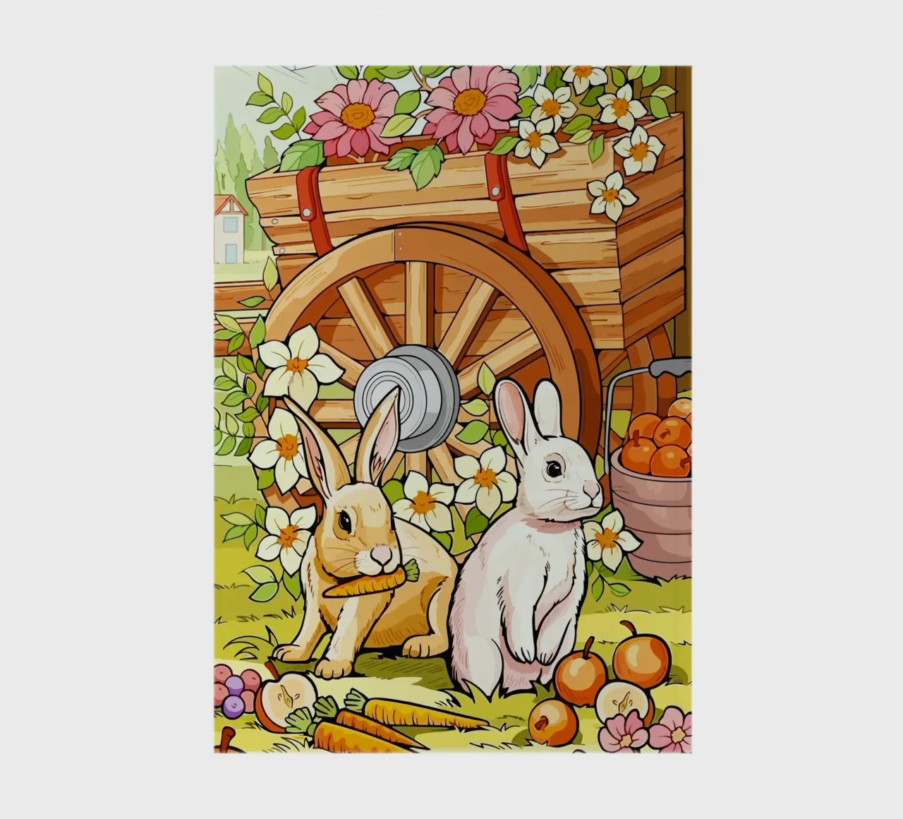 rabbits notebook by Dumery Art