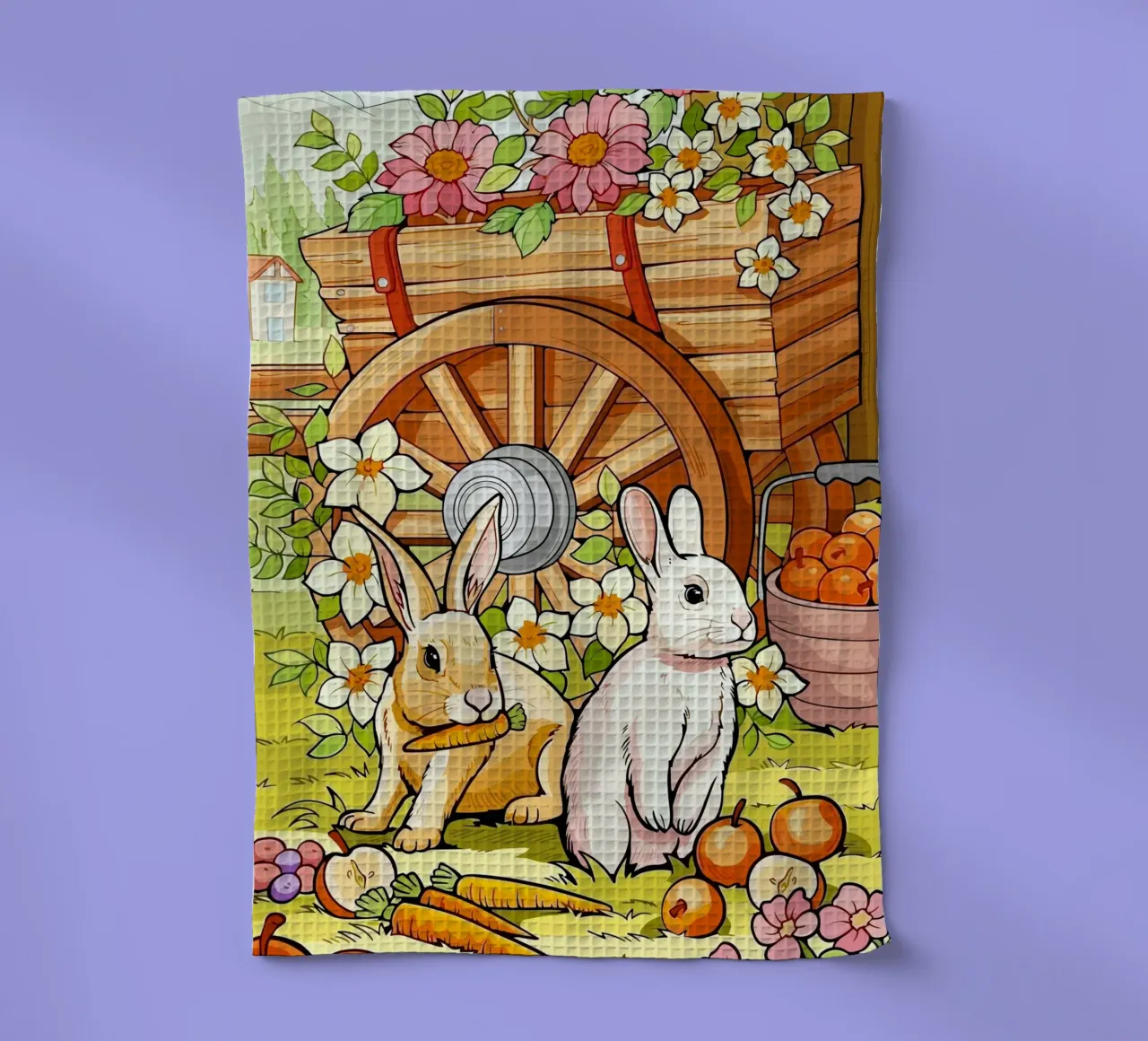 rabbits canovaccio da cucina da Dumery Art