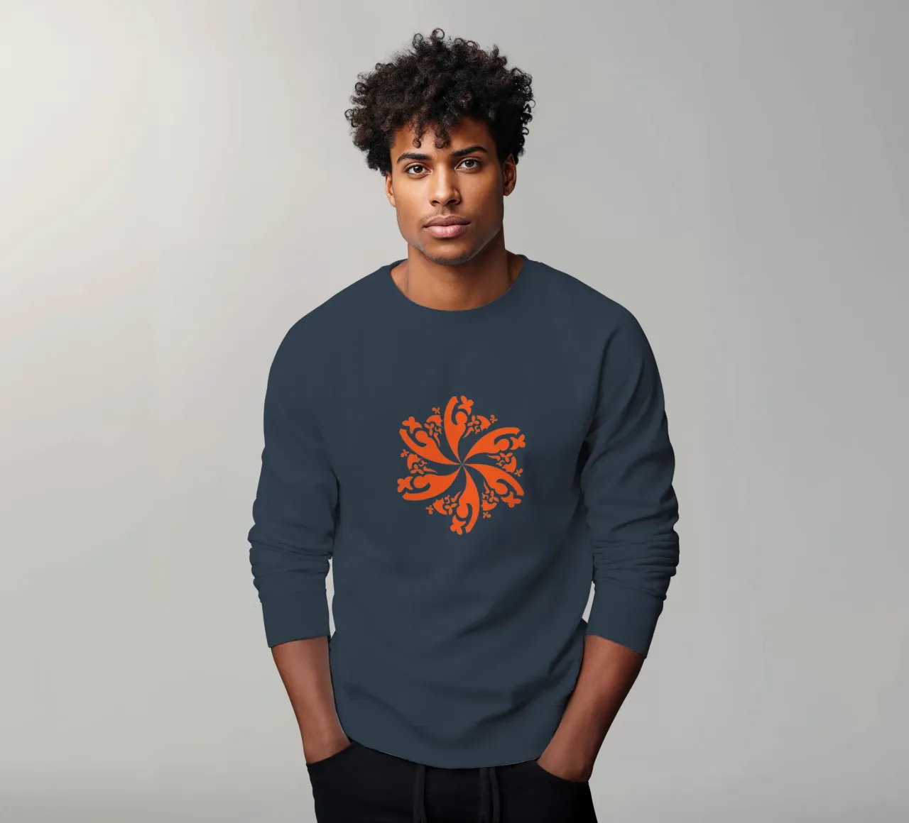 Rosetta rossa felpa da LAPIS-Design