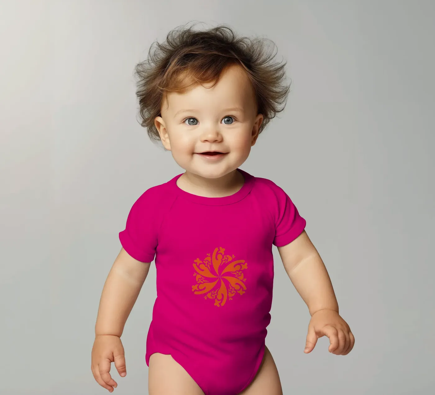 Rosette rouge body bébé de LAPIS-Design