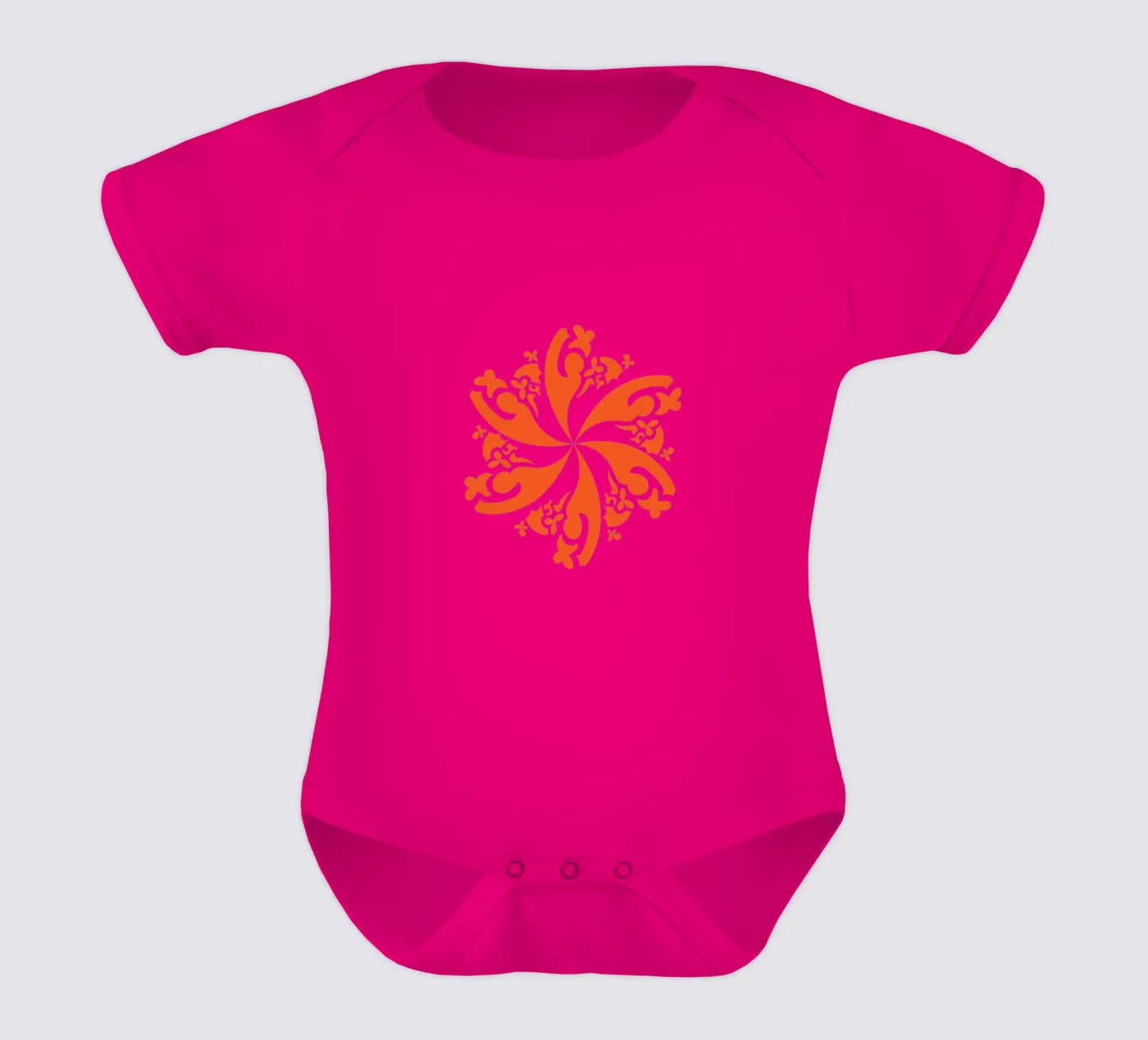 Rosette rouge body bébé de LAPIS-Design