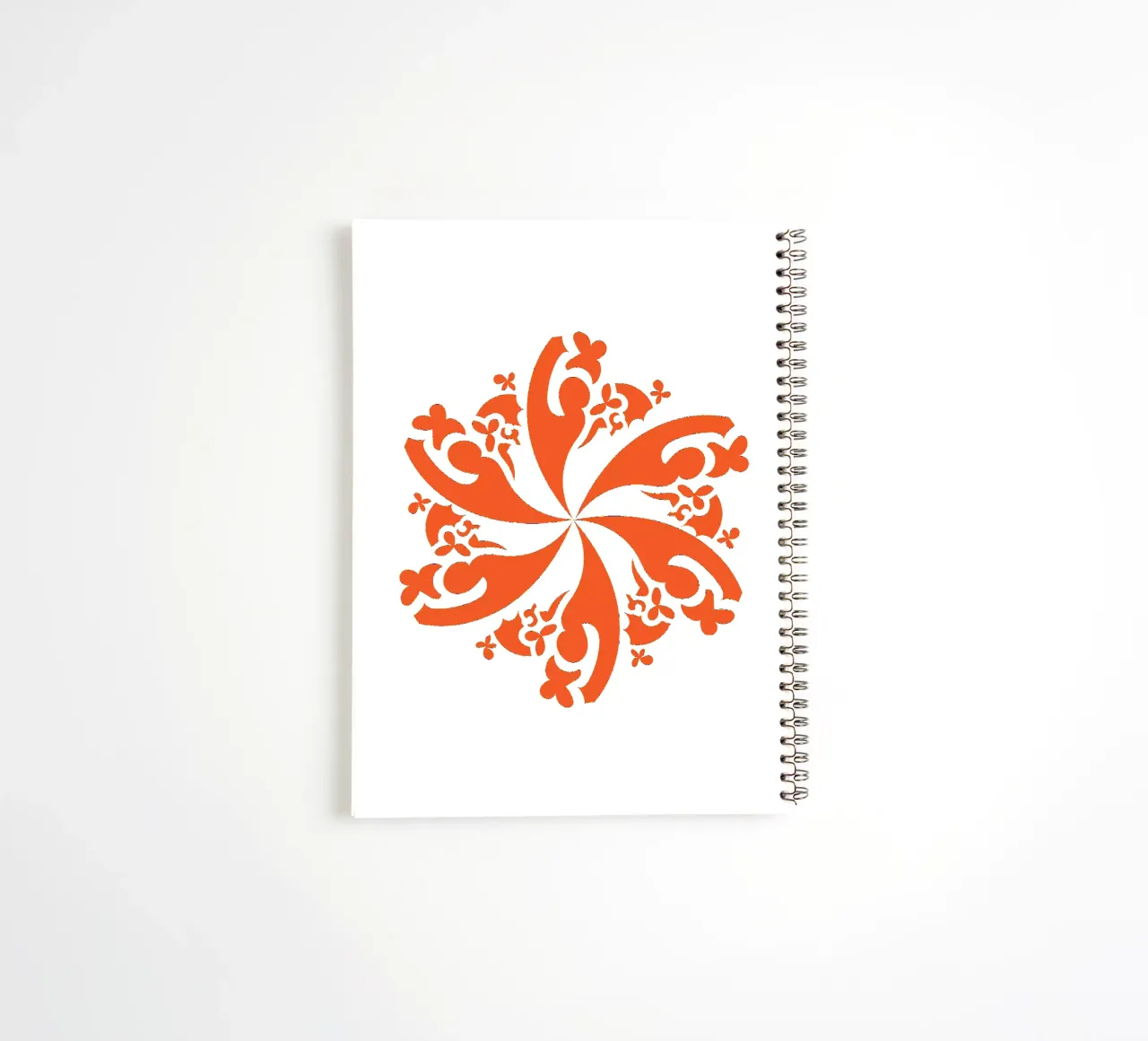 Rosette red spiral notebook by LAPIS-Design