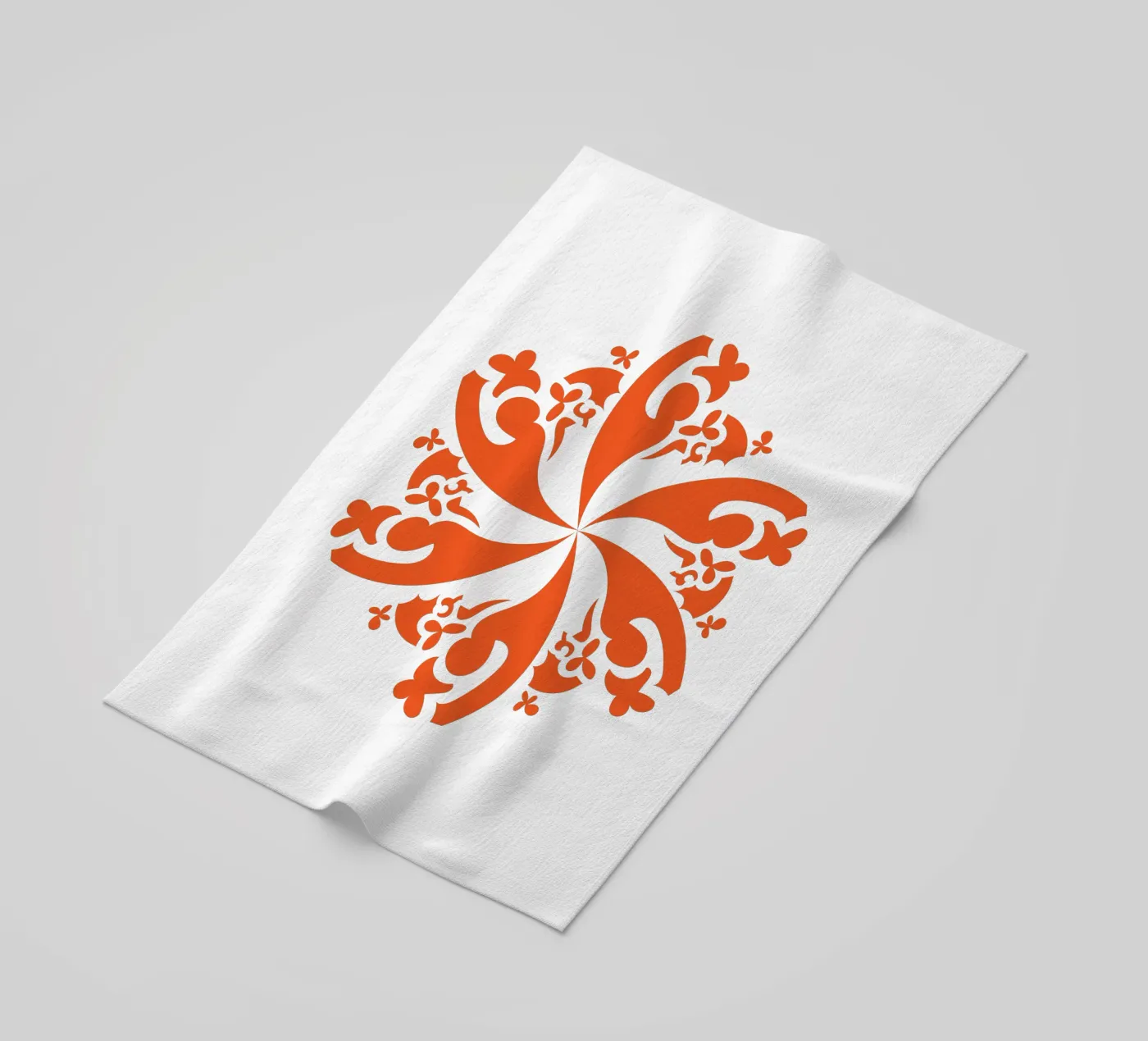 Rosette rot Strandtuch von LAPIS-Design