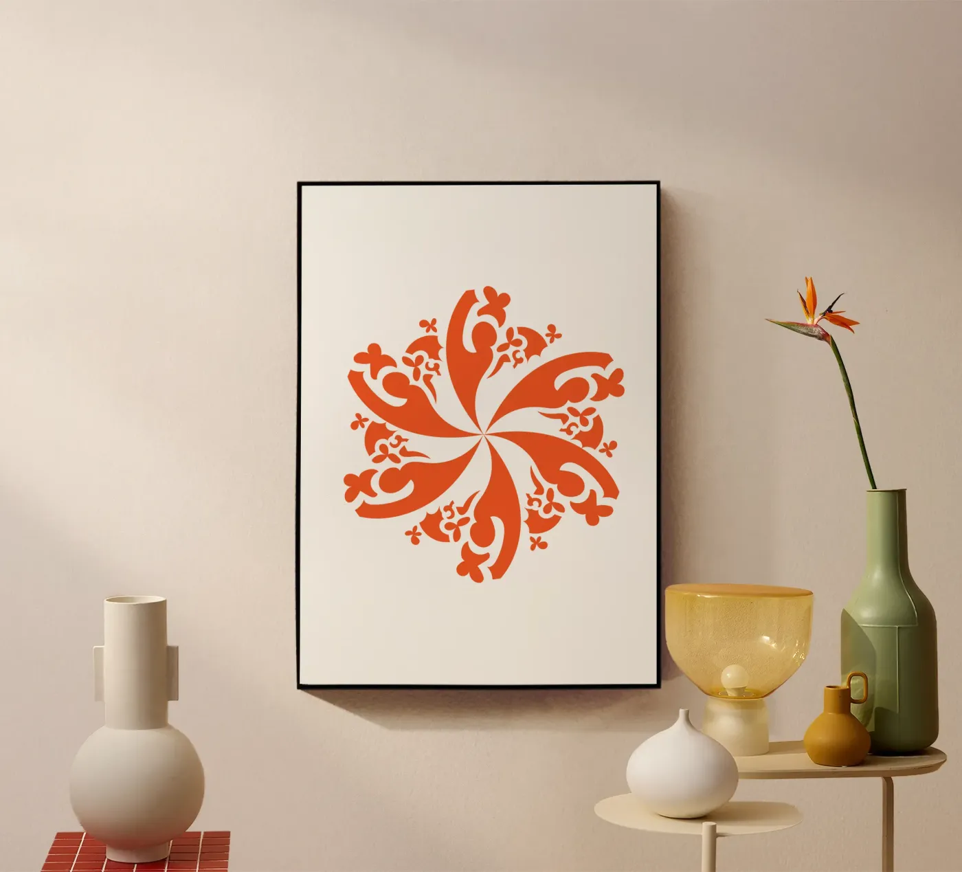 Rosette red plexiglass da LAPIS-Design