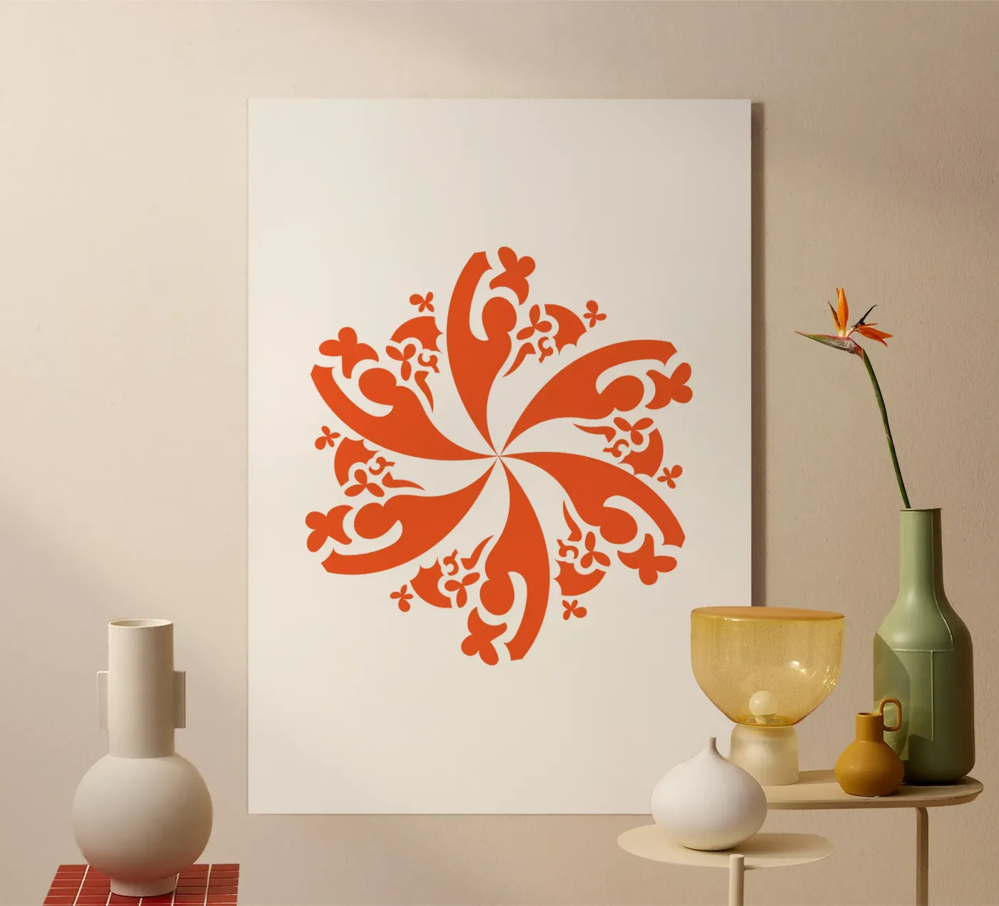 Rosette red plexiglass da LAPIS-Design